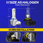 2X 9005 HB3 LED Fog Light Bulbs for