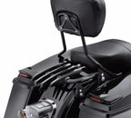 Black Backrest Sissy Bar with Stealth Rack for Harley Touring Street Glide (2009–2026)