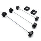 Black Aluminum Fork Axle Caps for Suzuki GSXR 600 750 1000 (1996–2005)
