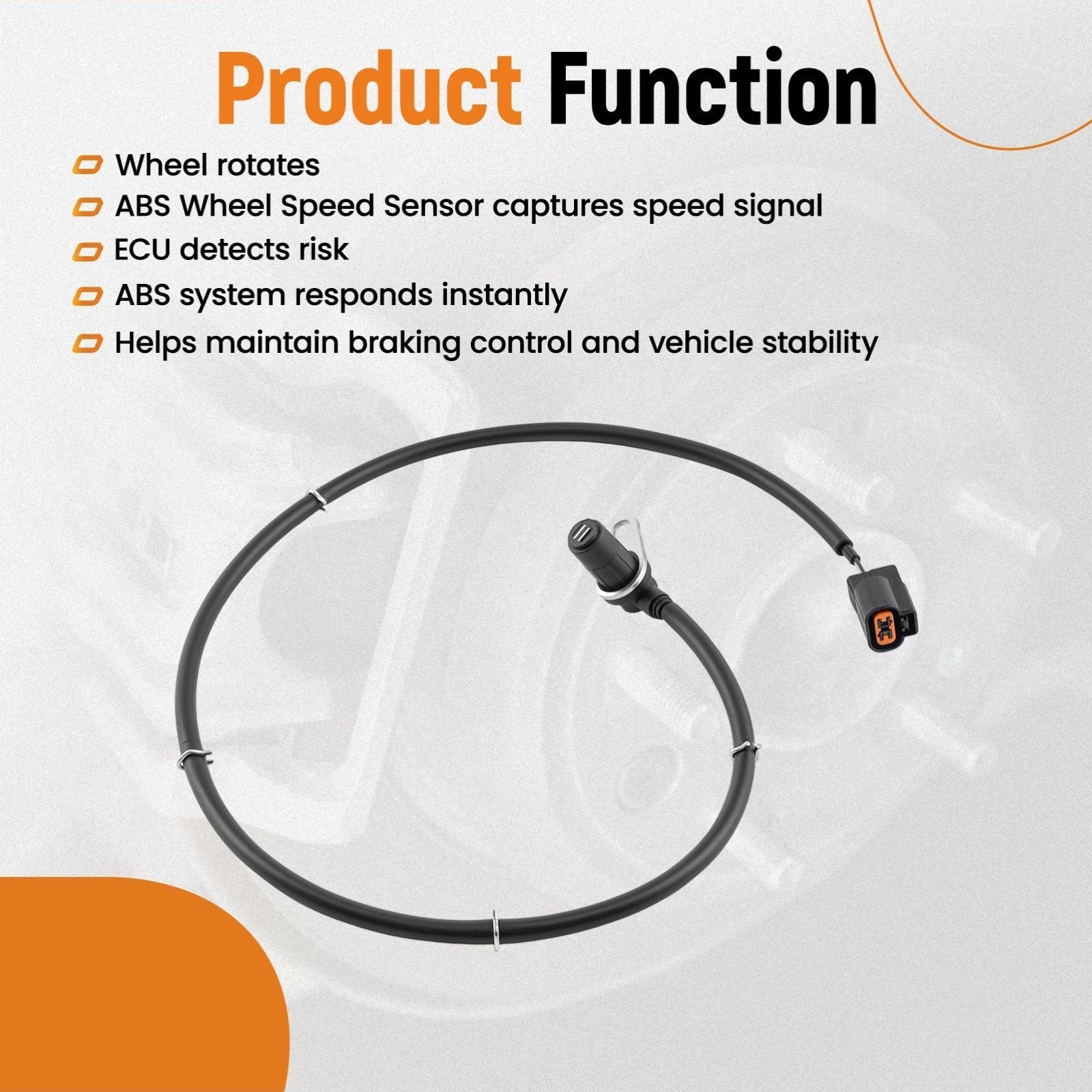 ABS Speed Sensor for Mitsubishi Pajero Shogun (2000-2007)