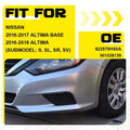Fog Light Covers for Nissan Altima (2016–2018) - Driver Left Side, Black