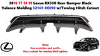 Rear Bumper Valance Molding for Lexus RX350 (2016–2019) w/Towing Hitch Cutout