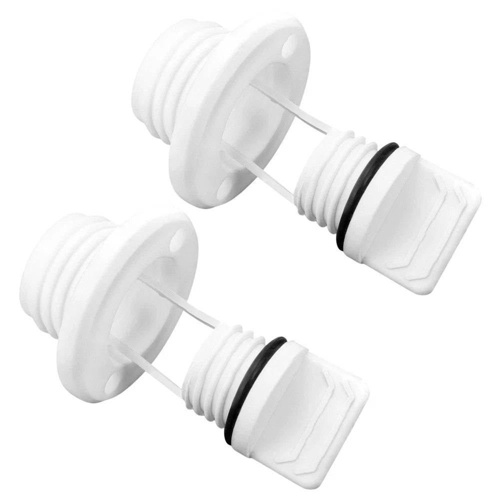 2pcs Round Drain Valve for Dinghies Kayaks Yachts (40mm, 43mm)