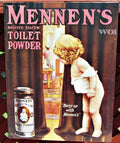 Vintage Replica Tin Metal Sign for Mennen's Toilet Powder (10)