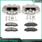 Front Brake Calipers & Ceramic Pads Kit for Ford F-150 (1997–2003)
