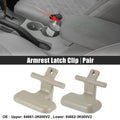 Pair Armrest Latch Clip for Hyundai Sonata (2009–2010) 84661-3K000V2 Beige