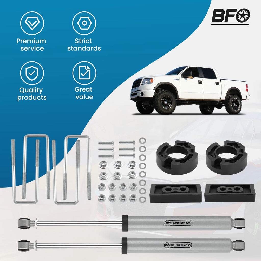 2.5 Inch Suspension Lift Kit for Ford F-150 2WD 4WD (2004–2008)