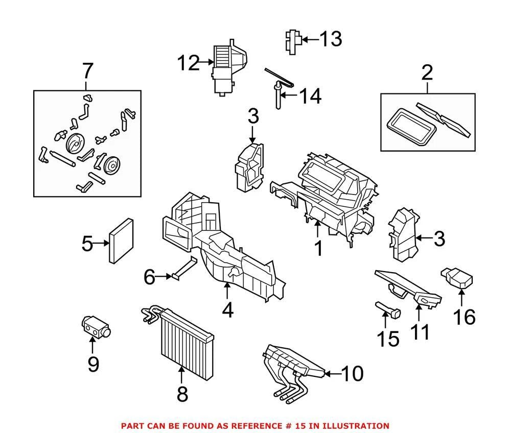 A/C Evaporator Temperature Sensor for BMW (64119116269)