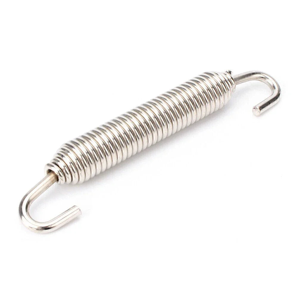 4PC Silver Universal Long Outlaw Racing Stainless Header Exhaust Springs 83mm