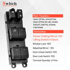 Power Window Master Control Switch for Nissan Frontier Crew Cab (2007–2019)