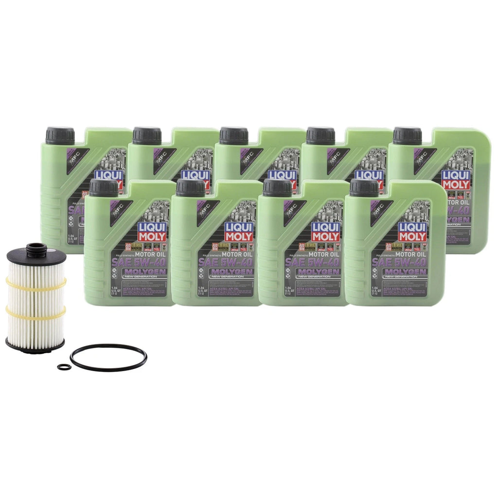 Liqui Moly Molygen 5W-40 Engine Oil Change Kit for Audi RS7 S6 S7 S8 (2013–2021)