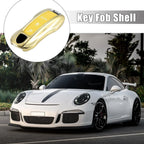 Gold Tone Key Cover Fob Shell for Porsche Panamera Cayenne (2010-2023)