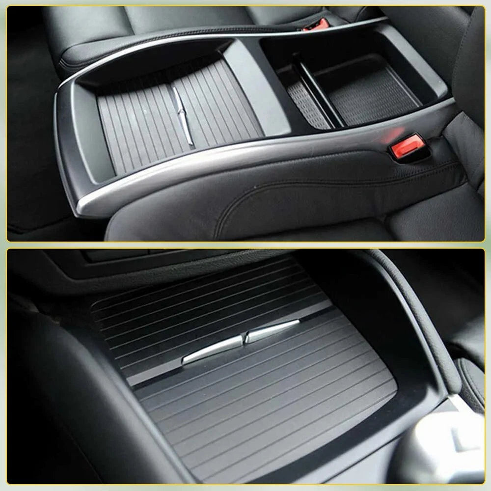 2X Front Console Cup Holder Roller Blind Cover for BMW X5 X6 (2007-2013)
