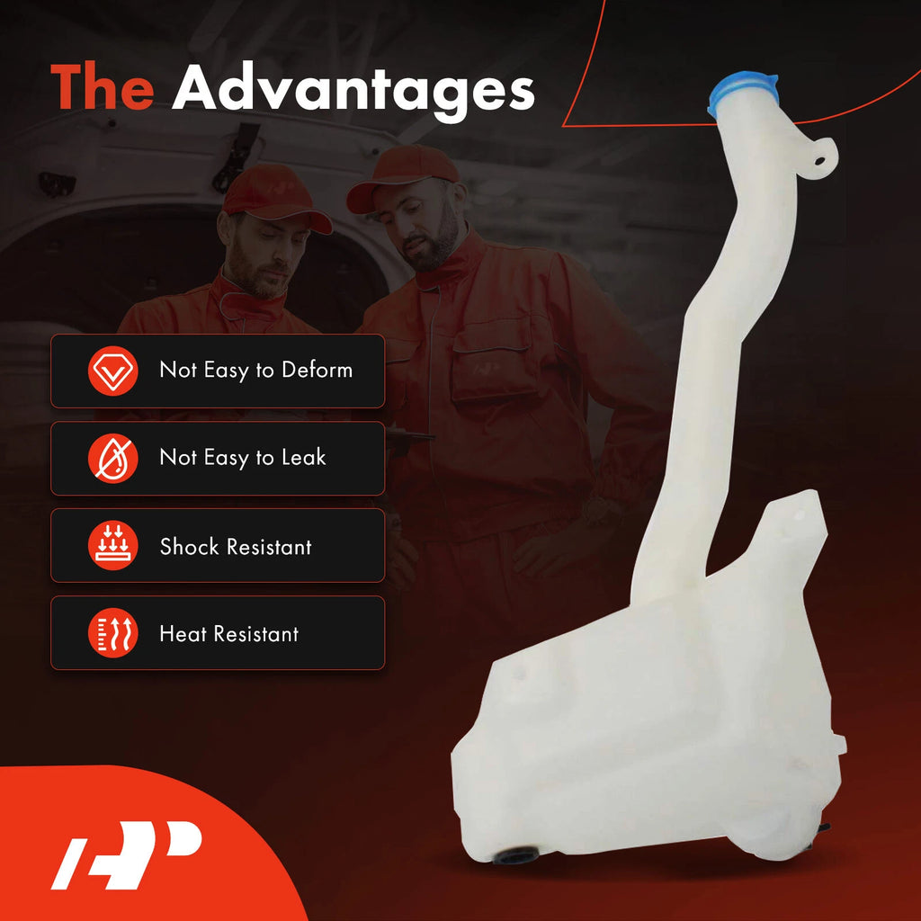 Windshield Washer Reservoir with Cap & Pump for Honda Ridgeline (2006-2014)