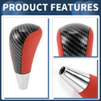 Automatic Gear Shift Knob for Toyota 4Runner (2003–2021) Faux Leather Black Red