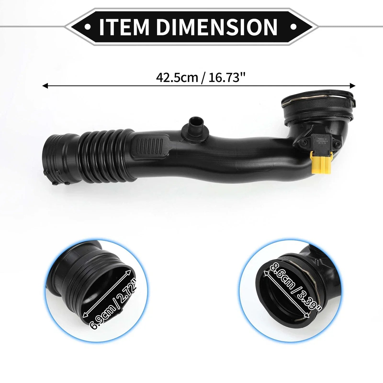 Intake Hose for BMW X6 Black (2015-2019)