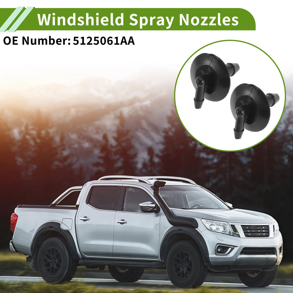 Windshield Washer Nozzle with Hose Connector for Dodge (No. 5125061AA)