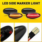 Set of 4 Smoked LED Side Marker Lights for Chevy Silverado (2001–2014)