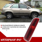2X Red Lens Rear Bumper Side Marker Lights for Lexus RX300 (1999–2003)