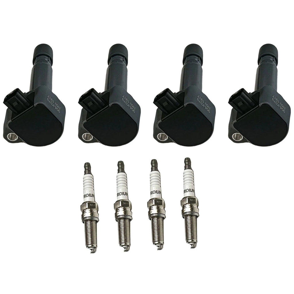 Set of 4 Ignition Coils & Iridium Spark Plugs for Honda Civic (2006–2011)