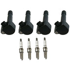 Set of 4 Ignition Coils & Iridium Spark Plugs for Honda Civic (2006–2011)