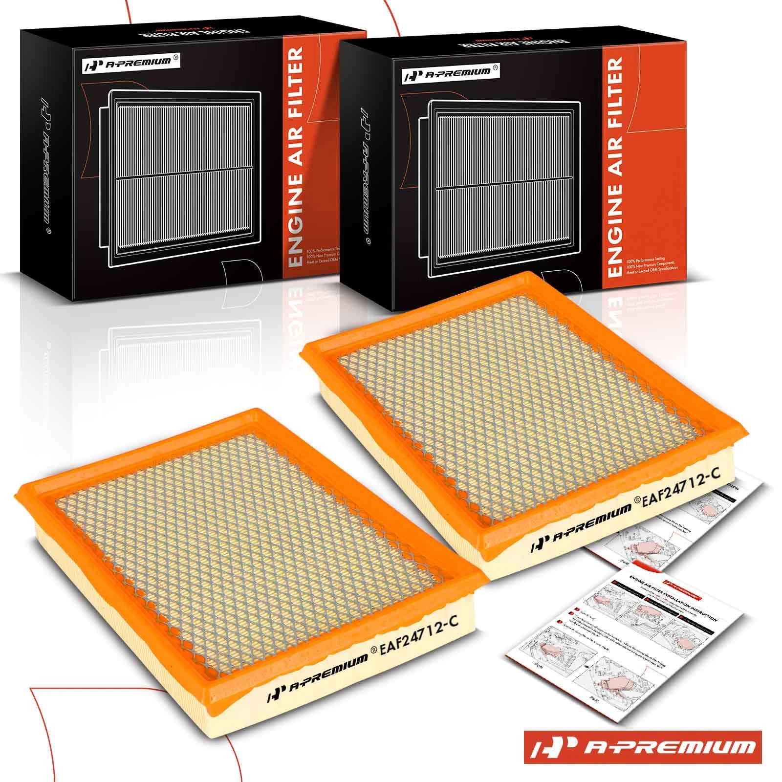 2X Engine Air Filter for Ford Taurus (1996–1999) Tempo (1992–1994) Mercury Sable