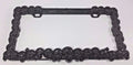Heavy Duty License Plate Tag Frame Holder for Car Truck SUV (Metal Black)