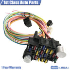21 U Circuit Wiring Harness for Chevy Mopar Ford Hotrods (Extra Long Wires)