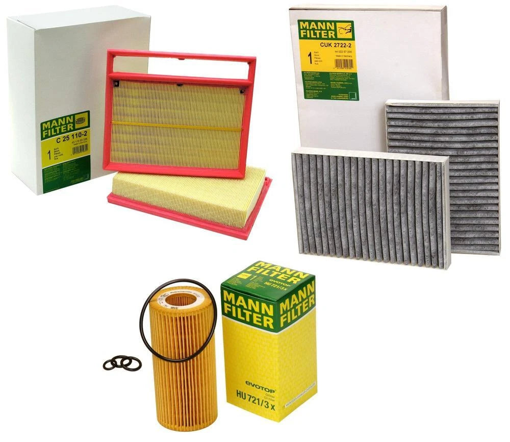 Mann Oil Air Carbon Cabin Filter Kit for Benz C216 W221 (2007–2013)