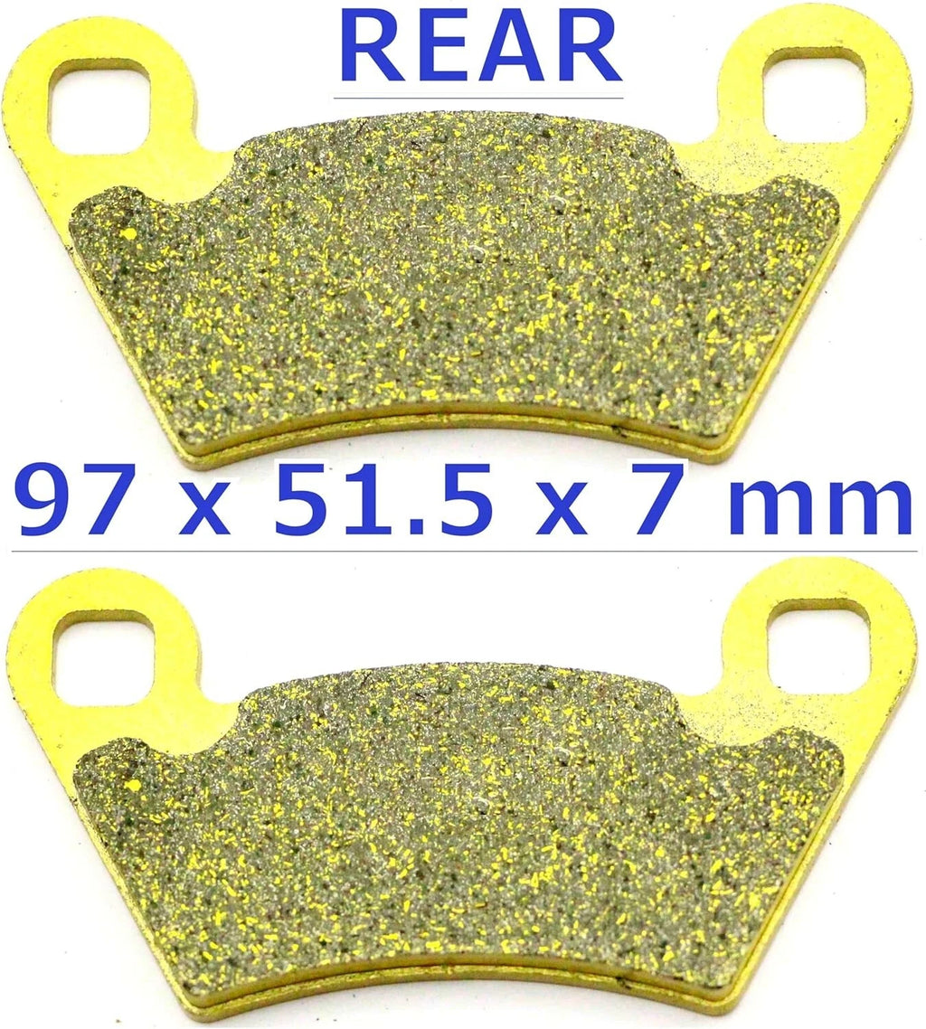 MC Brake Pads for Polaris Ranger 570 4x4 (2014–2024) Front Rear Brakes