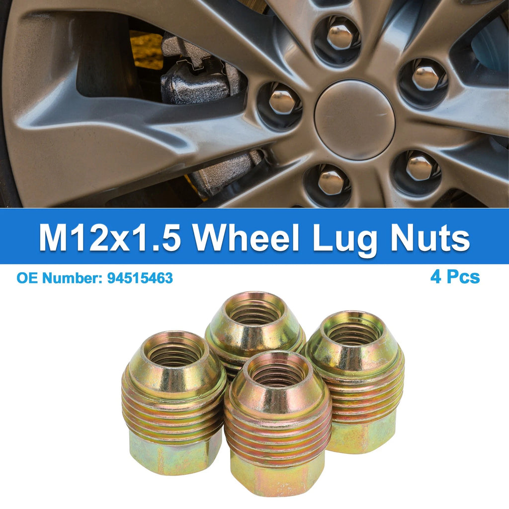 Set of 4 M12x1.5 Wheel Lug Nuts for Chevrolet Aveo (2005–2011) No. 94515463