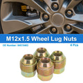 Set of 4 M12x1.5 Wheel Lug Nuts for Chevrolet Aveo (2005–2011) No. 94515463
