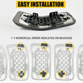 Chrome Mesh Honeycomb Front Grille Inserts for Jeep Cherokee (2019–2022)