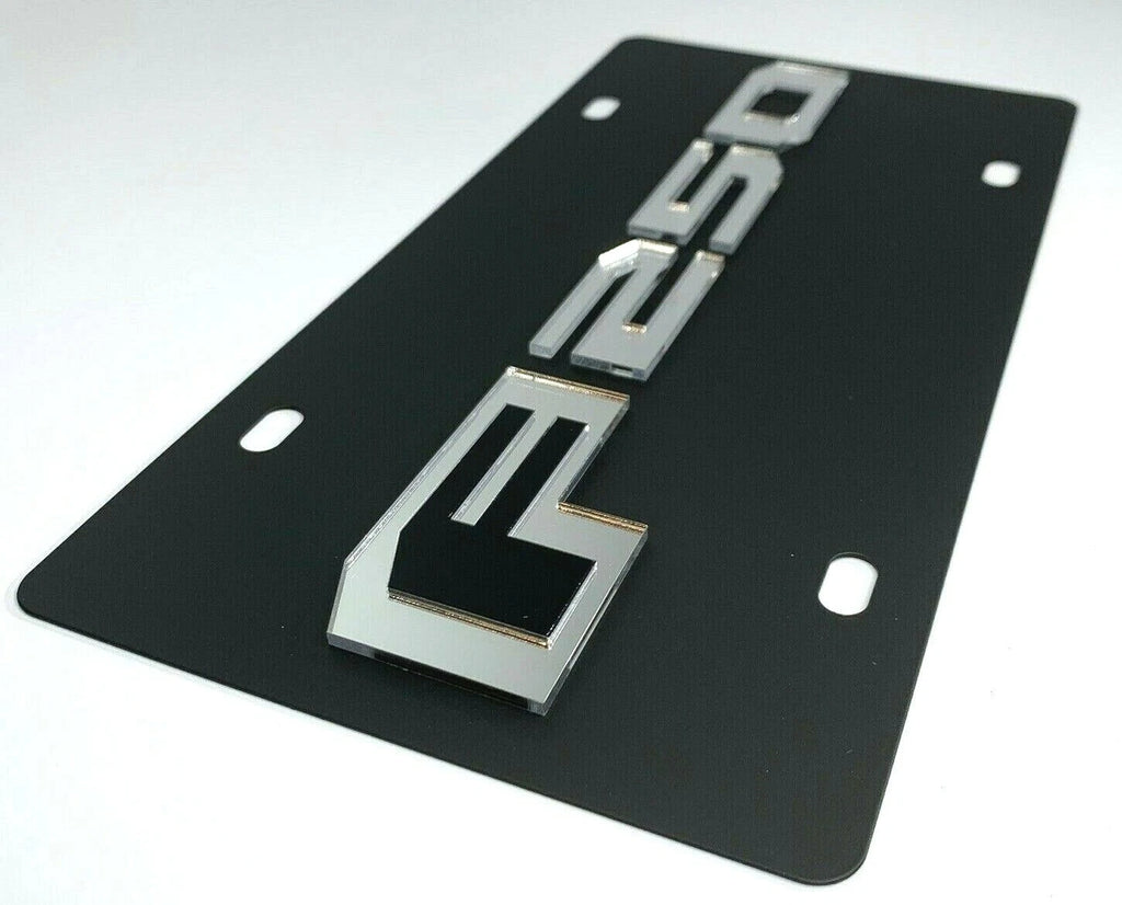 Vanity License Plate for Ford F-250 Licensed Mirrored Emblem Matte Black (2017–2024)