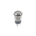 Momentary Push Button Switch 1NC/NO DC12-24V Red Ring LED 16mm