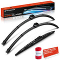 Set of 3 Wiper Blades for Mercedes-Benz E350 (2006–2009)