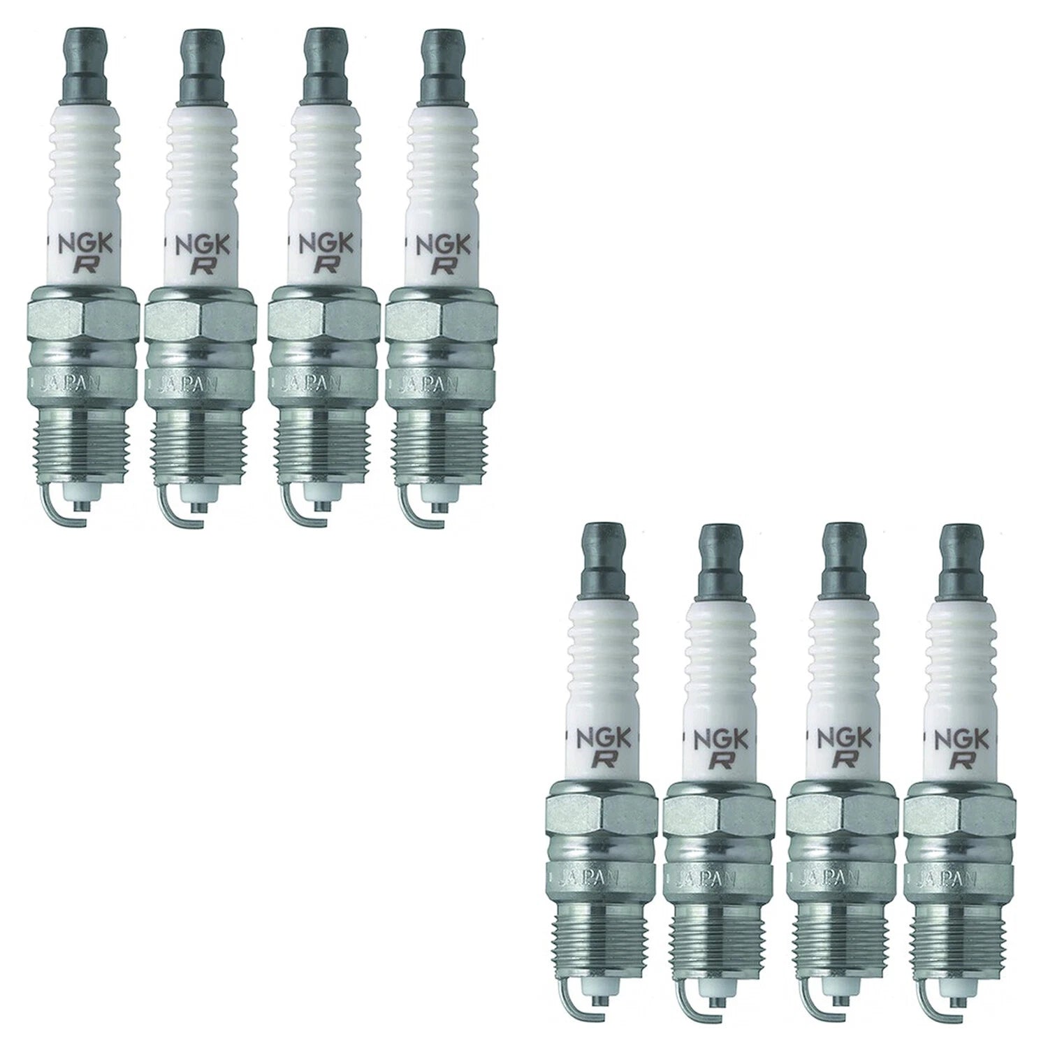 Set of 8 NGK V-Power Spark Plugs for Bel Air Camaro C15 C25 Sprint V8 (1955–1981)