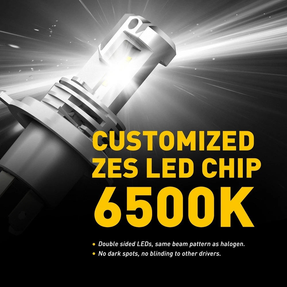 2X H4 LED Headlight Bulbs