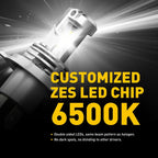 2X H4 LED Headlight Bulbs