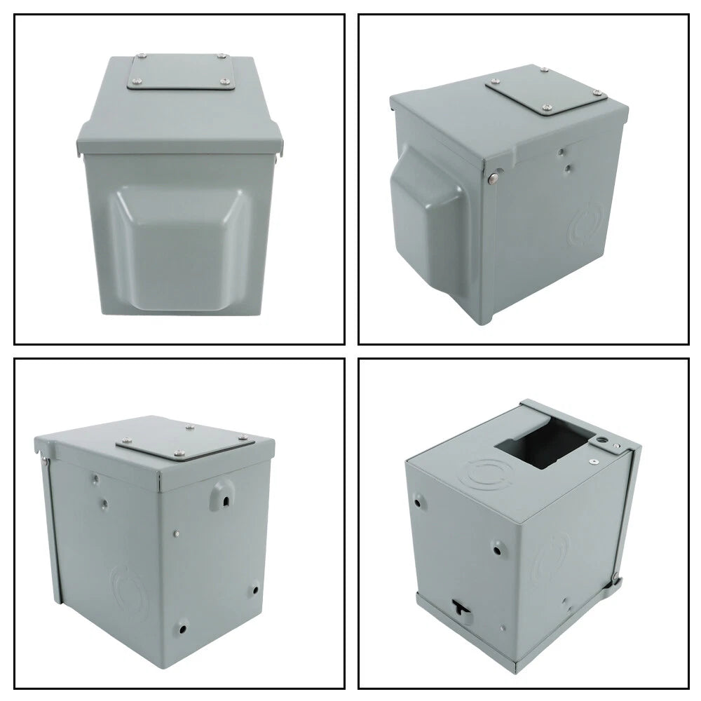 Rainproof Outdoor Electrical Outlet Box for Dual 20 AMP Receptacles