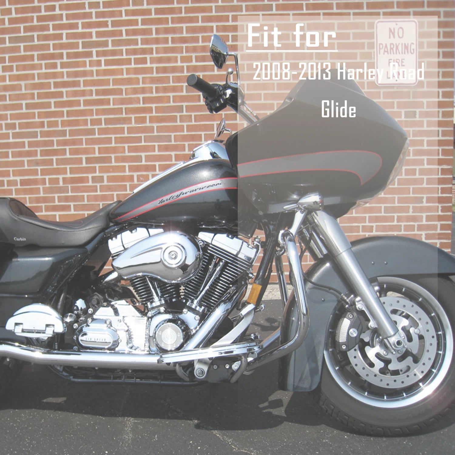 12" Prewired Ape Hanger Handlebar 1.25" for Harley Road Glide (2008–2013)