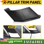 A-pillar Trim Panel Cover for Toyota RAV4 (2019–2023) Black ABS