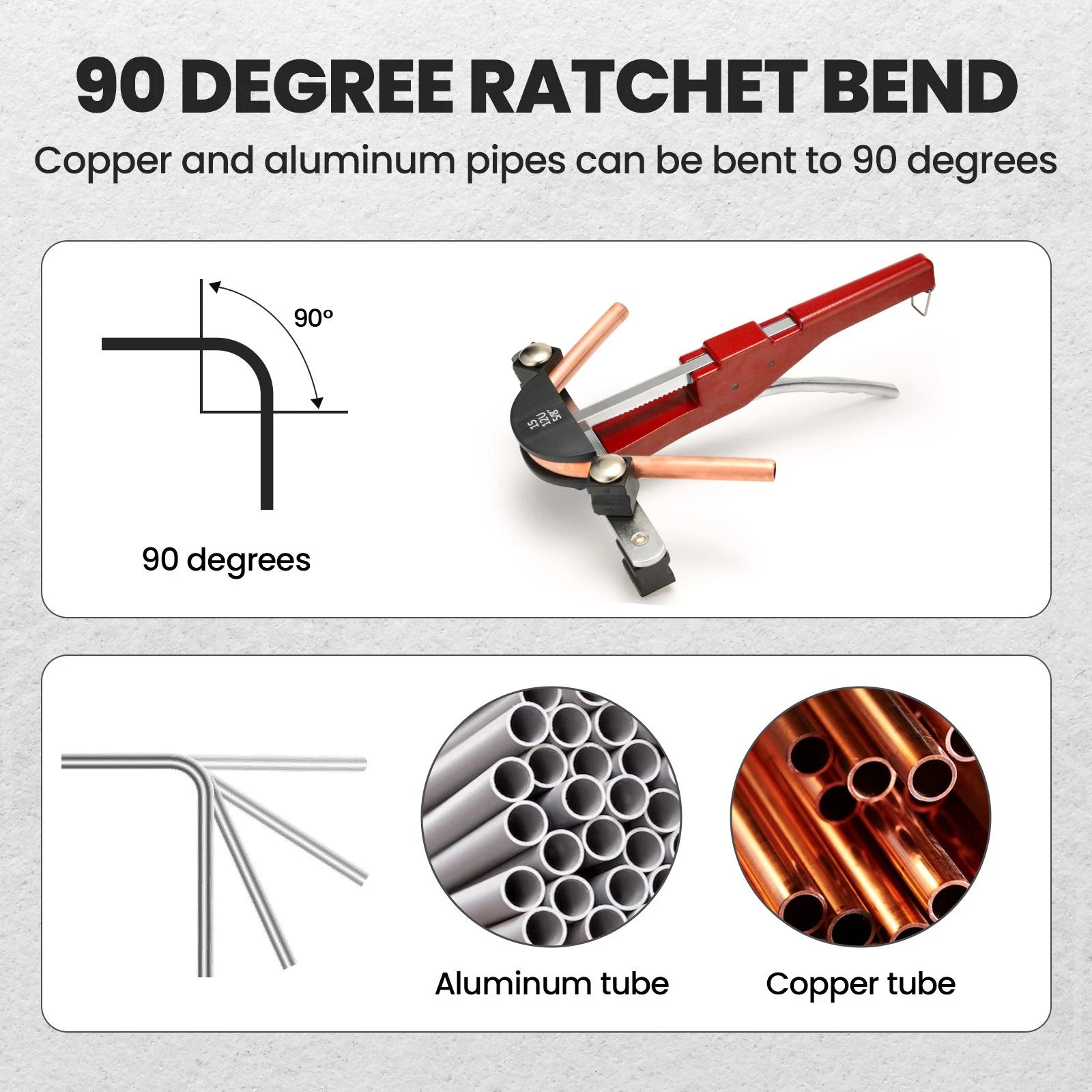 Hydraulic A/C Refrigeration Ratchet Bender Heads for Pipe Cutter Tool (—–—–)