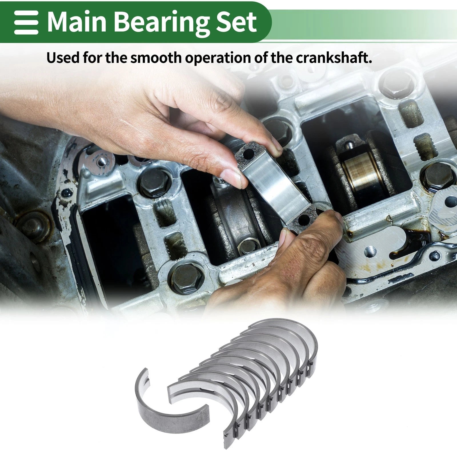 Main Bearing Set No.04E105561D for Volkswagen Beetle (2012–2019)