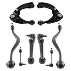 8x Front Upper Lower Control Arm Sway Bar LH RH For Ford Fusion MKZ 2007-2010