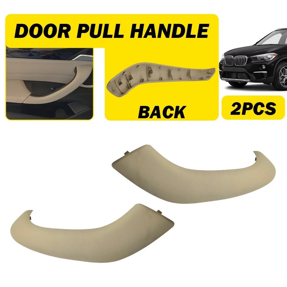 2 Pcs Beige Inner Door Pull Handle Cover Trim for BMW X1 X2 (2016–2021)