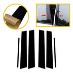 6PCS Window Center Pillar Posts Trim for Toyota Camry (2012–2017) Glossy Black