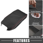 Center Console Armrest Cover for Toyota Camry Hybrid (2012–2017) Red Line Black