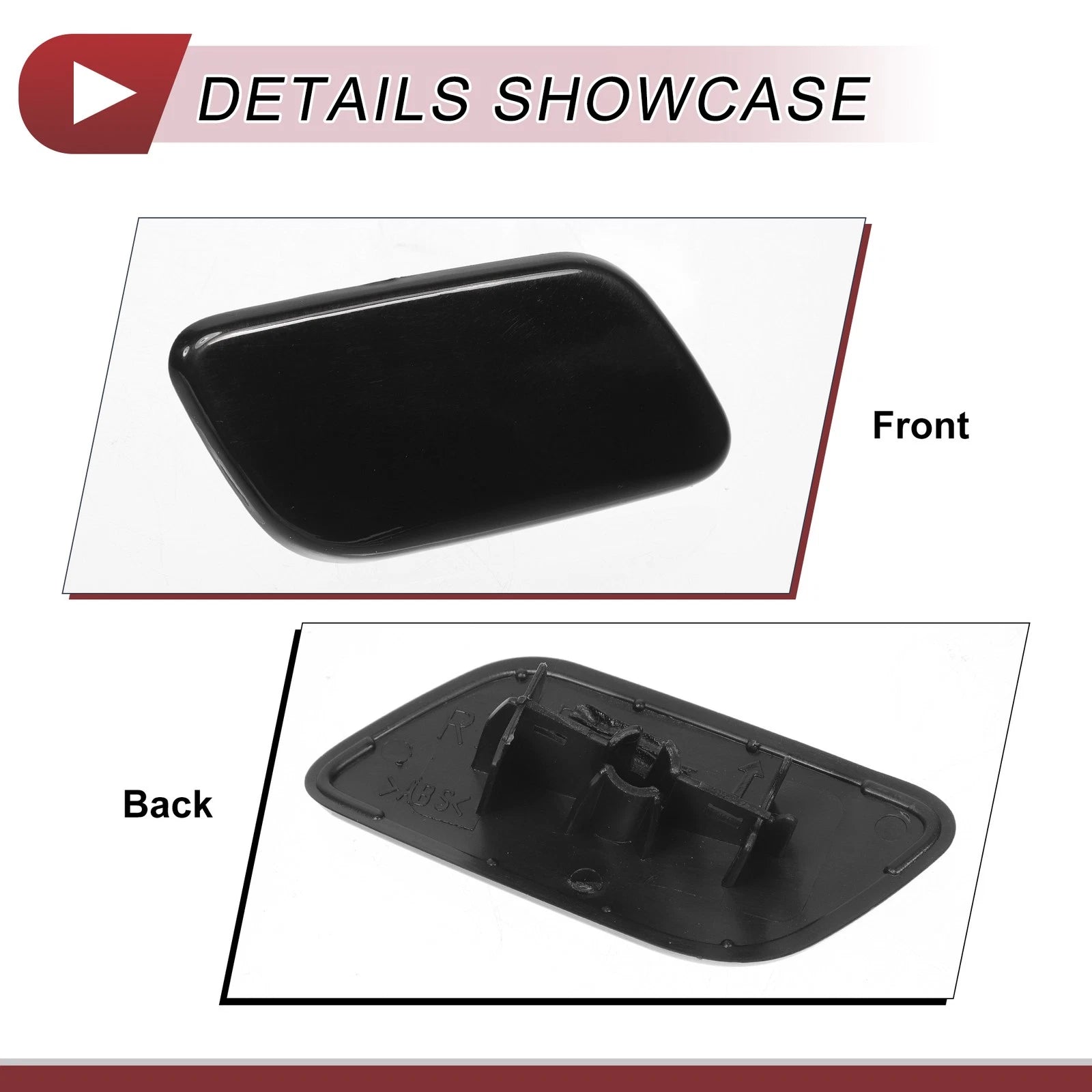 Front Right Washer Nozzle Cover Cap for Subaru Forester (2013–2015) Black