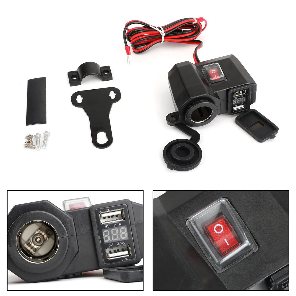 Power Adapter Socket for Motorcycle (Waterproof, UEB)